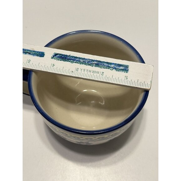 boleslawiec polish Art pottery Large Coffee Tea mug Soup Bowl Handle Yellow Sun - Picture 7 of 7